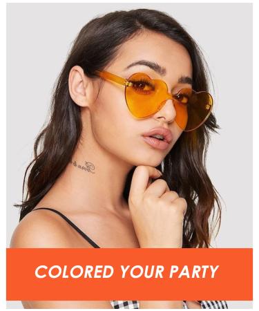 LIULIUBTY 9-Piece Colorful Bob Wig Set with Heart Bachelorette Sunglasses - Bachelorette Party Favors for Women - Buy Online on GoSupps.com