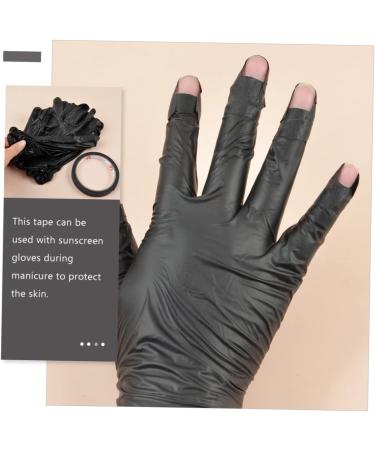 FRCOLOR 4 Sets Gel Nail Art Gloves Uv Gloves Disposable Gloves Nail Gel Anti Gloves Manicure Gloves Nail Tape for Nail Art Gel Nail Gloves Uv Protection Adhesive Tape PVC - Buy Online on GoSupps.com