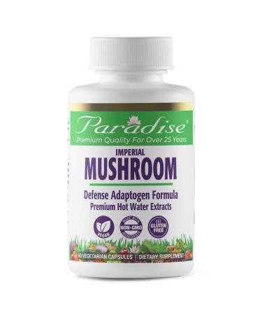 Paradise Herbs Imperial Mushroom Immune Formula 60 Vegetarian Capsules