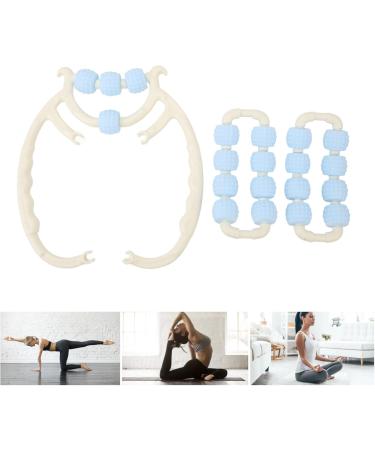 Aonyaybm Muscle Massage Device - 20 Wheel Portable Leg & Body Roller for Pain Relief - Versatile & Practical Blue Massage Tool - Buy Online on GoSupps.com