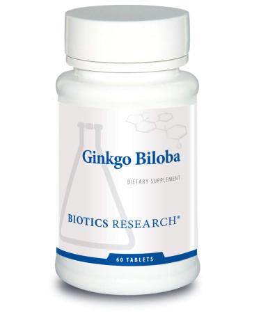 Biotics Research Ginkgo Biloba Standardized 24% Ginkgo Biloba Percent Extract Brain Supplement Nootropic Focus Energy Memory Healthy Aging. 60 Tablets