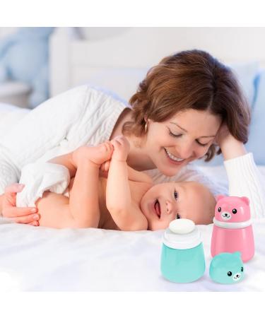 Bo te de Talc Poudre B b Portable avec Houpette R utilisable Distributeur de Talc Vide pour Voyage Bocal en Forme d'Ours de Poudre Corporelle pour Enfant et Femme (sans Poudree) (Bleu) - Buy Online on GoSupps.com