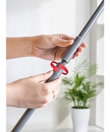 A small carpet sweeper with adjustable magic broom used for cleaning hair and pet hair and a cleaner for kitchen walls and windows. Manual silent non-electric sweeper for bathroom and hardwood. grey - Buy Online on GoSupps.com