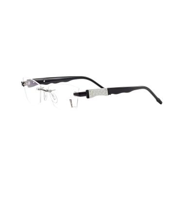 Switch it! Exclusive set with stones - acetate interchangeable temples in different colors 135mm 9084: black-silver