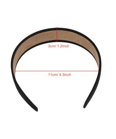 Satin Headbands for Women & Girls - Non-Slip Black Hairbands | 12 Pack DIY Hair Accessories - Buy Online on GoSupps.com
