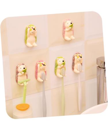CABILOCK 9 STK Children s Toothbrush Holder Wall-Mounted | Cute Bathroom Toothbrush Rack with Suction Hooks | Perfect for Kids' Tooth Care - Buy Online on GoSupps.com
