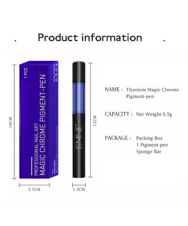 Chrome Air Cushion Azure Blue Nail Powder Pen | Multi-Chrome DIY Sponge Stick for Holographic Nails - MCB11 - Buy Online on GoSupps.com