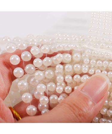 White Pearl 3D Self Adhesive Nail Rhinestones Temporary Tattoo Gems - 4 Sheets - Buy Online on GoSupps.com