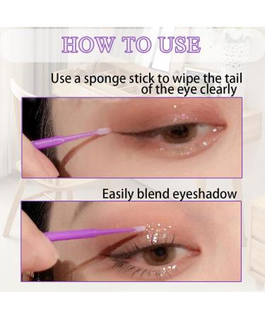 Micro Swabs 100pcs for Eyelash Extensions | Disposable Micro Applicator Brush | Makeup & Personal Care - A-Purple with Carrying Case - Buy Online on GoSupps.com