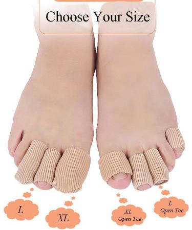 Makhry Adjustable Gel Toe/Finger Caps - 4pcs | Cuttable & Lined for Ultimate Comfort - Buy Online on GoSupps.com