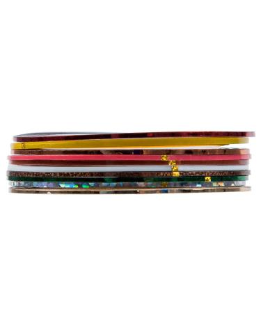 Pmandgk 10 Tape Stripe Decoration Sticker Hologram