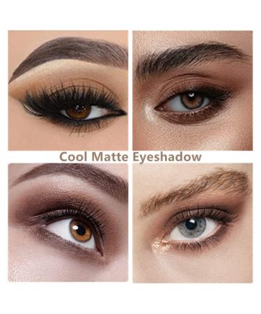 Go Ho 10 Colors Matte Eyeshadow Palette - Highly Pigmented Nude Shades, Waterproof Cool-tone Makeup - Sweet Mint 04 - Buy Online on GoSupps.com