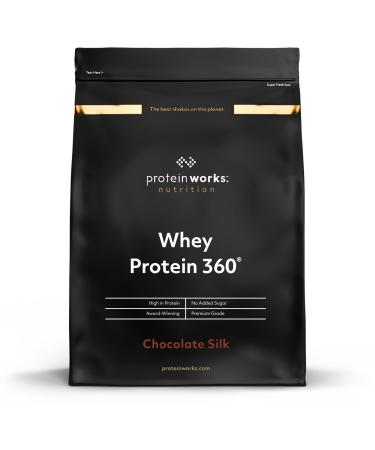 THE PROTEIN WORKS Whey Protein Powder 360 | Smooth Chocolate | No Added Sugar & Low Fat | Protein Blend | THE PROTEIN WORKS | 2.4kg