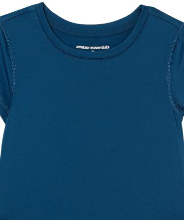 Amazon Essentials Girls and Toddlers' 2-Pack Active Performance Short-Sleeve T-Shirts, XX-Large, Navy Tie Dye - Buy Online on GoSupps.com