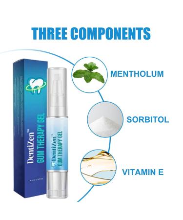 Dentiz Gums Therapy Gel & Tooth Whitening Set - 5-Piece Stain Remover for Sensitive Teeth - Buy Online on GoSupps.com