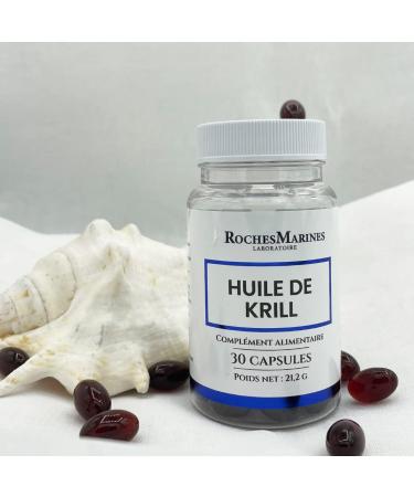 Roches Marines - Krill Oil Food Supplement - Cardiovascular and Cerebral Support - Omega 3 Supply in the form - Buy Online on GoSupps.com