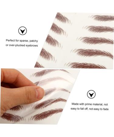 POPETPOP 54 Sheets Waterproof Eyebrow Stickers Water Proof Stickers Para Cejas False Eyebrows Cosmetics - Buy Online on GoSupps.com