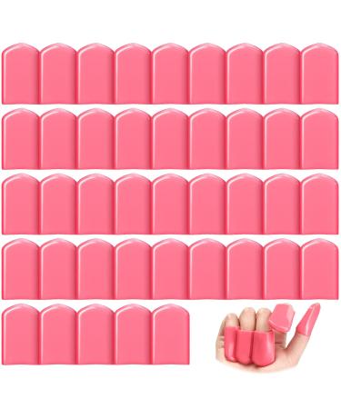 50 Pcs UV Protection Tanning Finger Tips - Pink Nail Polish & Gel Remover Caps for Tanning Beds - Buy Online on GoSupps.com