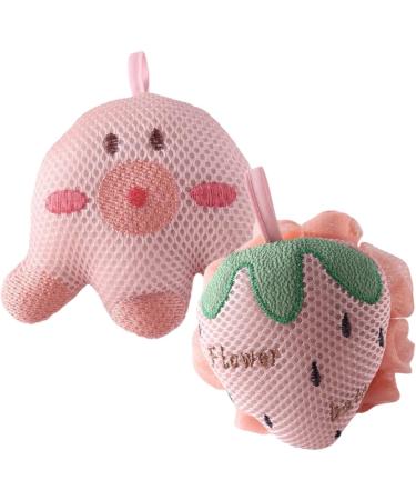 Beaupretty 4 Pcs Cartoon Bath Balls | Women's & Men's Shower Loofah Scrubber Sponge - Perfect for Relaxing Baths - Buy Online on GoSupps.com