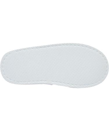 Juvale 12 Pairs Disposable Non-Slip Closed Toe Slippers for Hotels and Spas - Women's US Size 12, Men's Size 11 (White) - Buy Online on GoSupps.com