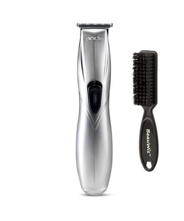 Andis Slimline Pro Li Cordless T-Blade Trimmer with a BeauWis Blade Brush