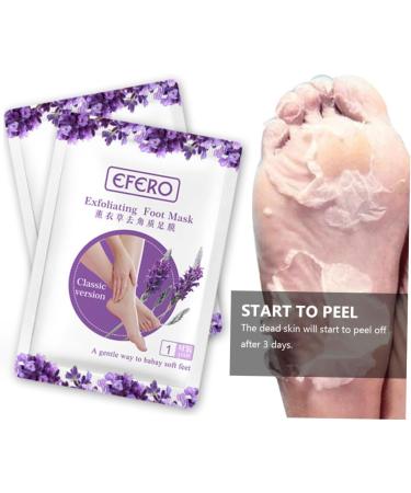 Healeved 2 Pairs Accessories props white dead skin removers Lavender Nursing supplies Foot Patch safe foot masks foot beauty accessories care foot cream dead skin remover for feet - Buy Online on GoSupps.com