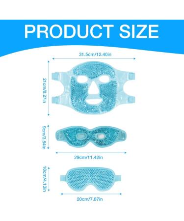 Xeerun Cooling Eye Mask - 4 Piece Gel Masks for Dark Circles & Swollen Eyes | Reusable Ice Masks for Instant Relief - Buy Online on GoSupps.com