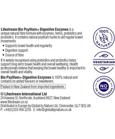 Lifestream Bowel Biotics + Digest Enzymes 200g - Buy Online on GoSupps.com