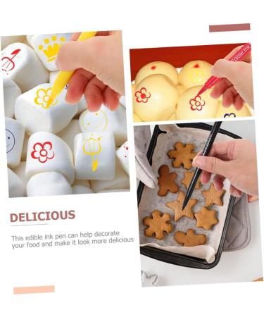 PRETYZOOM 8 Pcs Baking Pen Edible Pens Baking Tool Color Pens Bakery Coloring Markers Food Pens Edible Plastic - Buy Online on GoSupps.com