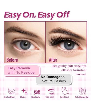 Self Adhesive Lash Clusters Kit - Press-on Lashes 10-16MM No Glue Reusable Fuss-Free Individual Lash Extensions (36PCS) - A01 - Buy Online on GoSupps.com