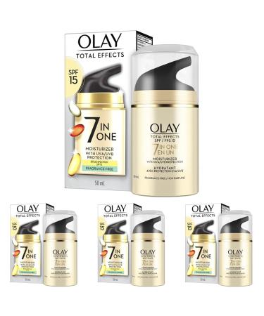 Olay Total Effects, 7 in 1, Fragrance Free, 1.7 oz (Pack of 4)