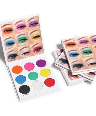 Rainbow Eyeshadow Palette - High Pigmented Colorful Eyeshadow Palette Black Red Blue Matte Eyeshadow Palette Professional Eyeshadow Cruelty-free Makeup Palette - Buy Online on GoSupps.com