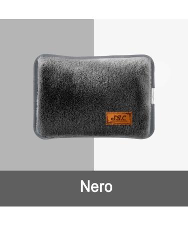 Electric Hot Water Bottle with Plush Lining - 500W Hand & Foot Warmer for Pain Relief | Ideal for Muscle Back & Menstrual Pain | Ed.Cl26n Black - Buy Online on GoSupps.com