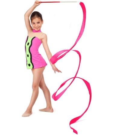 YGEOMER 12pcs Dance Ribbons - Gymnastics Ribbon Streamers for Artistic Dancing Talent Shows - Buy Online on GoSupps.com