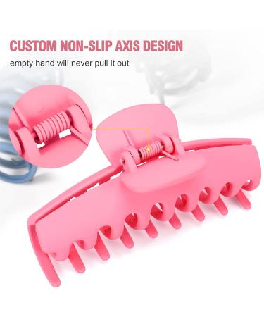Hitituto Big Hair Claw Clips 6 Pack - Matte & Nonslip, Ideal for Thick & Thin Long Hair, Large Banana & Jaw Clips Hair Holder for Women - Buy Online on GoSupps.com