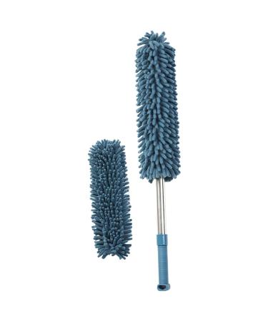 Adjustable Telescopics Dusters Dusting Brush with Washable Pad for Home Cleans Soft Heads