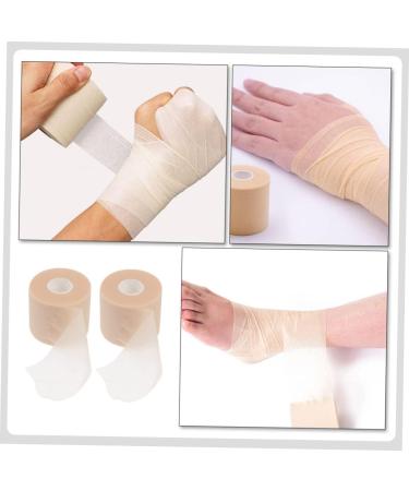 FRCOLOR Sports Sponge Tape - 2 Rolls Shock-Proof Athletic Prewrap for Ankle & Wrist - Khaki 6.5x6.5x6CM - International Shipping Available - Buy Online on GoSupps.com