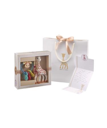 Sophie la Girafe Gift Set for Babies | Classic Creation Set 3 - Rattle & Teething Ring | International Shipping Available - Buy Online on GoSupps.com