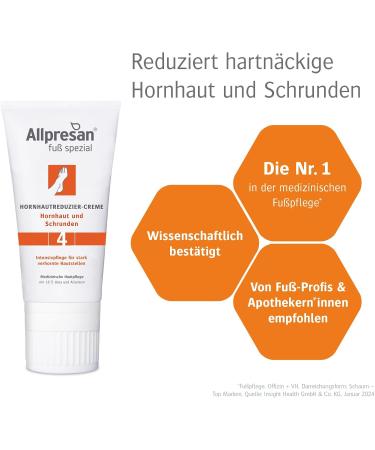  Allpresan Allpresan Foot Care Kit #4 for Callus and Cracks - Daily Callus Skin Care - Foam Cream Kit 125ml & 125ml Lipid Ointment & Reducing Cream - Buy Online on GoSupps.com