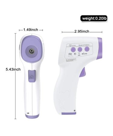 Non-Contact Digital Infrared Forehead Thermometer for Adults and Children - Instant Accurate Reading with Fever Alarm - Purple - Buy Online on GoSupps.com