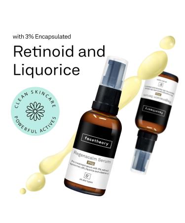 facetheory Regenacalm S1 Pro Vitamin C Serum - Anti-Aging & Acne Scar Treatment 3% Pro Retinol Vegan & Cruelty-Free Unscented 30ml - Fast International Shipping - Buy Online on GoSupps.com