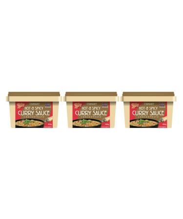 Goldfish Chinese Takeaway Curry Sauce Paste Concentrate 405g Hot and Spicy (Pack of 3) by CNMART
