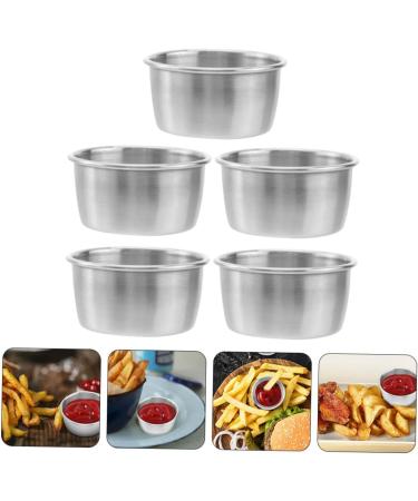 ABOOFAN 15 Pcs Sauce Cup Sauce Dipping Bowl Dipping Bowl Iced Coffee Cup Mini Dipping Small Appetizer Plates Serving Dish Mustard Plate Dishes Side Dishes Stainless Steel Fries - Buy Online on GoSupps.com