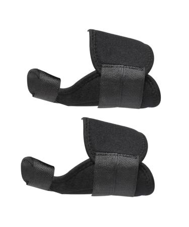 Hemoton 1 Pair Valgus Hammer Hammer Straightener Thumb Brace Big Straightening Foot Thumb Thumb Straightener Foot 30x14cm Black