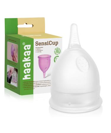 Haakaa Sensicup Menstrual Cup-Medical Grade Silicone Period Cup Tampons Menstrual Pads and Menstrual Discs Friendly Alternatives 20ml - 1pc