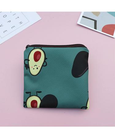 3-Pack Sanitary Napkin Storage Bags with Zipper - 5x5 inches | Cute Strawberry Design | Ideal for Girls, Women & Ladies - Buy Online on GoSupps.com