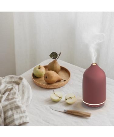Red Ceramic Aroma Diffuser - 150ml BPA-Free Essential Oil Diffuser with Adjustable Fog Mode & Auto Power-Off | Perfect for Home Office & Yoga - Buy Online on GoSupps.com