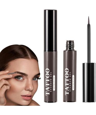 Eyebrow Makeup | Peel Off Sweatproof Tinted Brow Gel with Brow Templates - 3 Days Eyebrow Dye Tools for Women and Girls Long Lasting Eye Brow Cosmetics - Buy Online on GoSupps.com