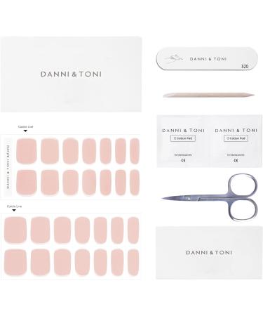 DANNI & TONI 28 Semi Cured Gel Nail Wraps in Tint Nude - Salon Quality Self-Adhesive Manicure Stickers Set - Buy Online on GoSupps.com