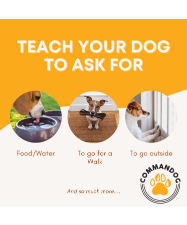 Dog training talking buttons | Commandog touch recordable talking dog buzzer train your dog to talk with dog communication buttons | Easy to use dog training buttons | 4pk talking buttons for dogs |UK - Buy Online on GoSupps.com